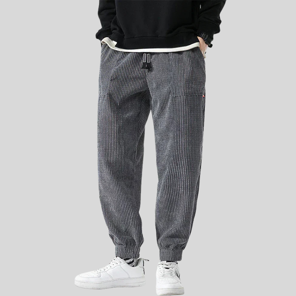 Pantaloni Jogging Larghe in Cordura da Uomo – Stile Quotidiano Rilassato
