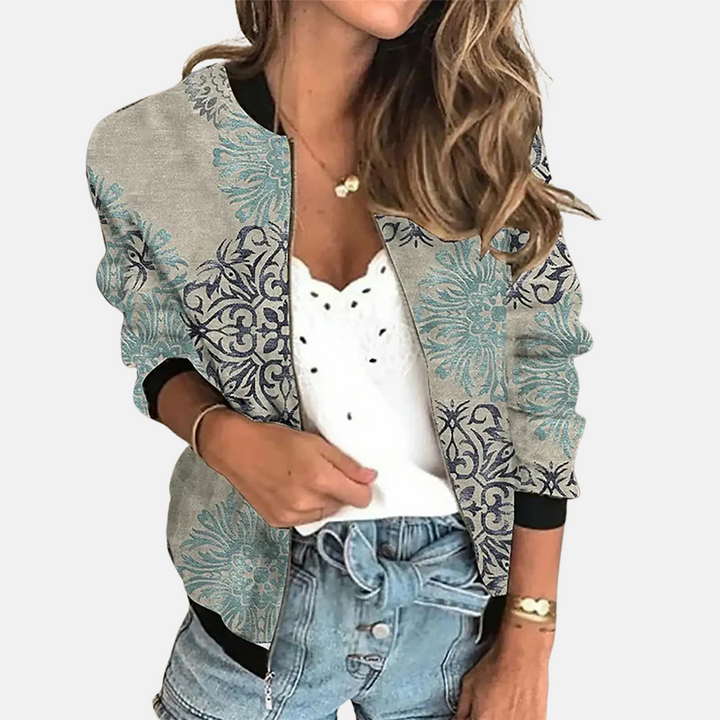 Giacca bomber da donna di ispirazione vintage