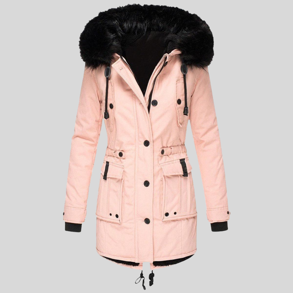 Cappotto Invernale da Donna con Cappuccio – Strato Funzionale con Tasche