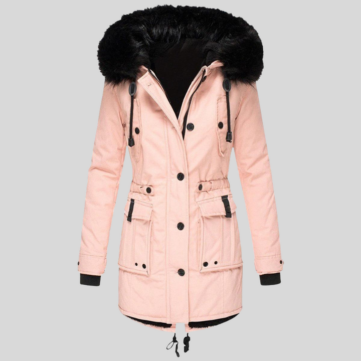 Cappotto Invernale da Donna con Cappuccio – Strato Funzionale con Tasche