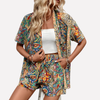 Camicia e pantaloni corti kimono da donna