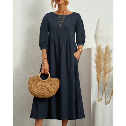 Isabelle – Abito Estivo Elegante Smockato per Donna | Midi