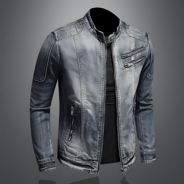 Alexo – Giacca in denim retrò da uomo