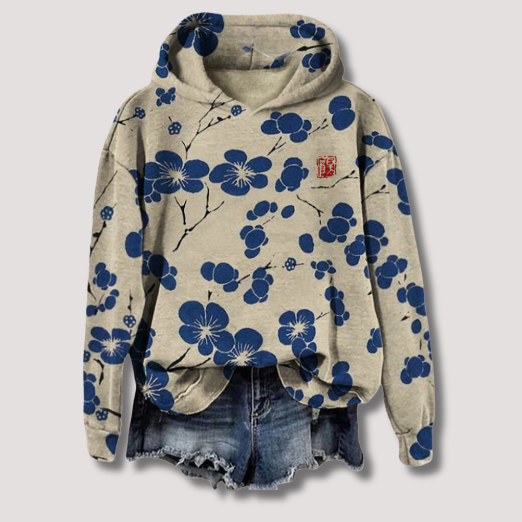 Maglione Leggero Stampato Floreale per Donne