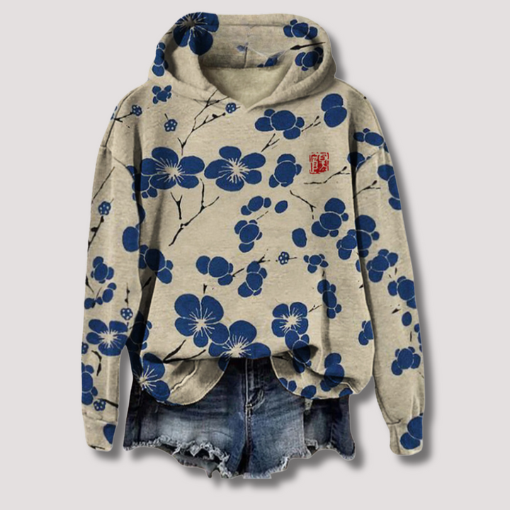 Maglione Leggero Stampato Floreale per Donne