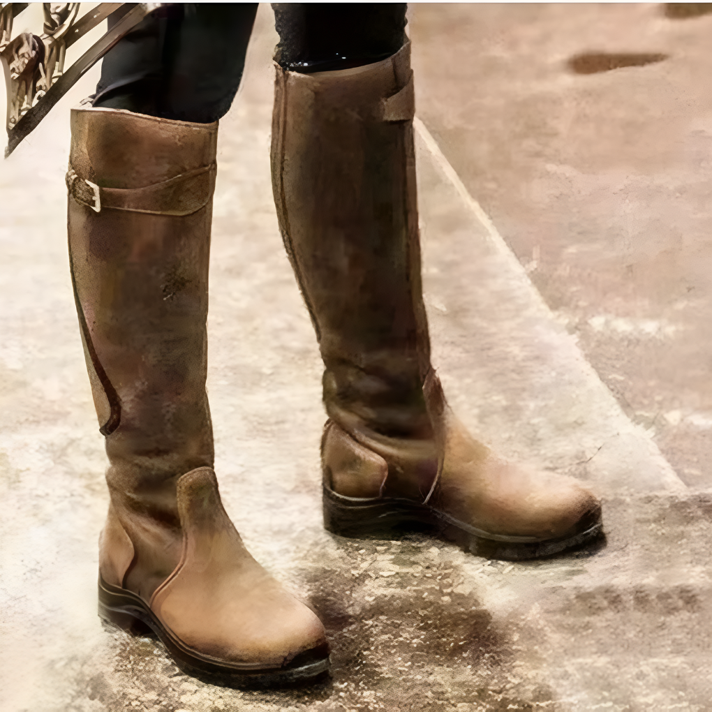 Stivali idrorepellenti con zip laterale da donna