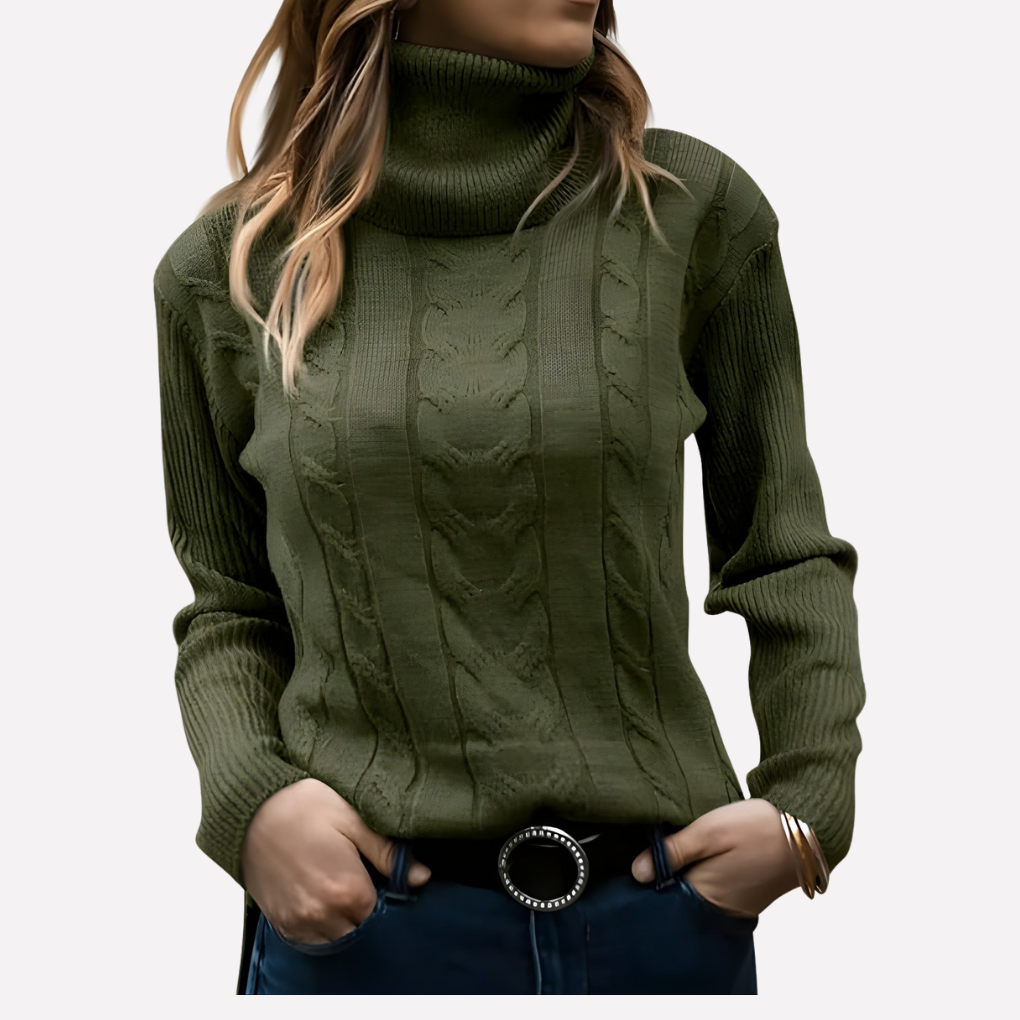 Maglione a Collo Alto da Donna – Stile Quotidiano Relaxed