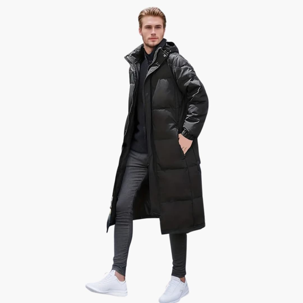 Giacca Padded Uomo Invernale con Zipper Completo