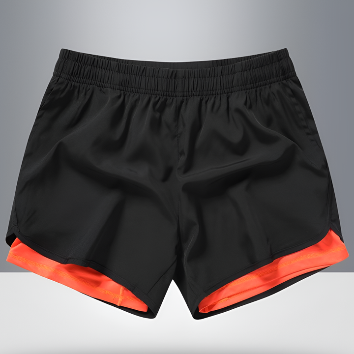 Shorts da corsa uomo quick-dry con zip
