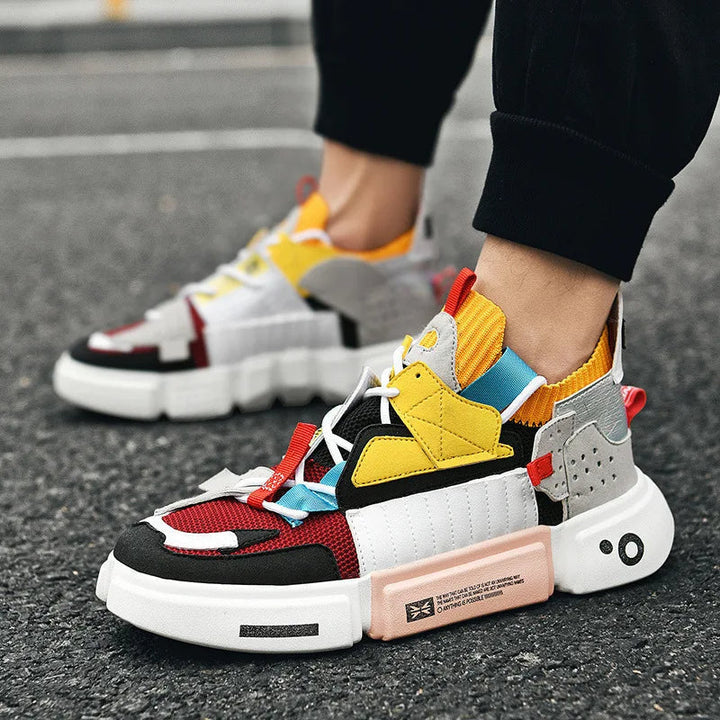 Sneakers streetwear con suola spessa