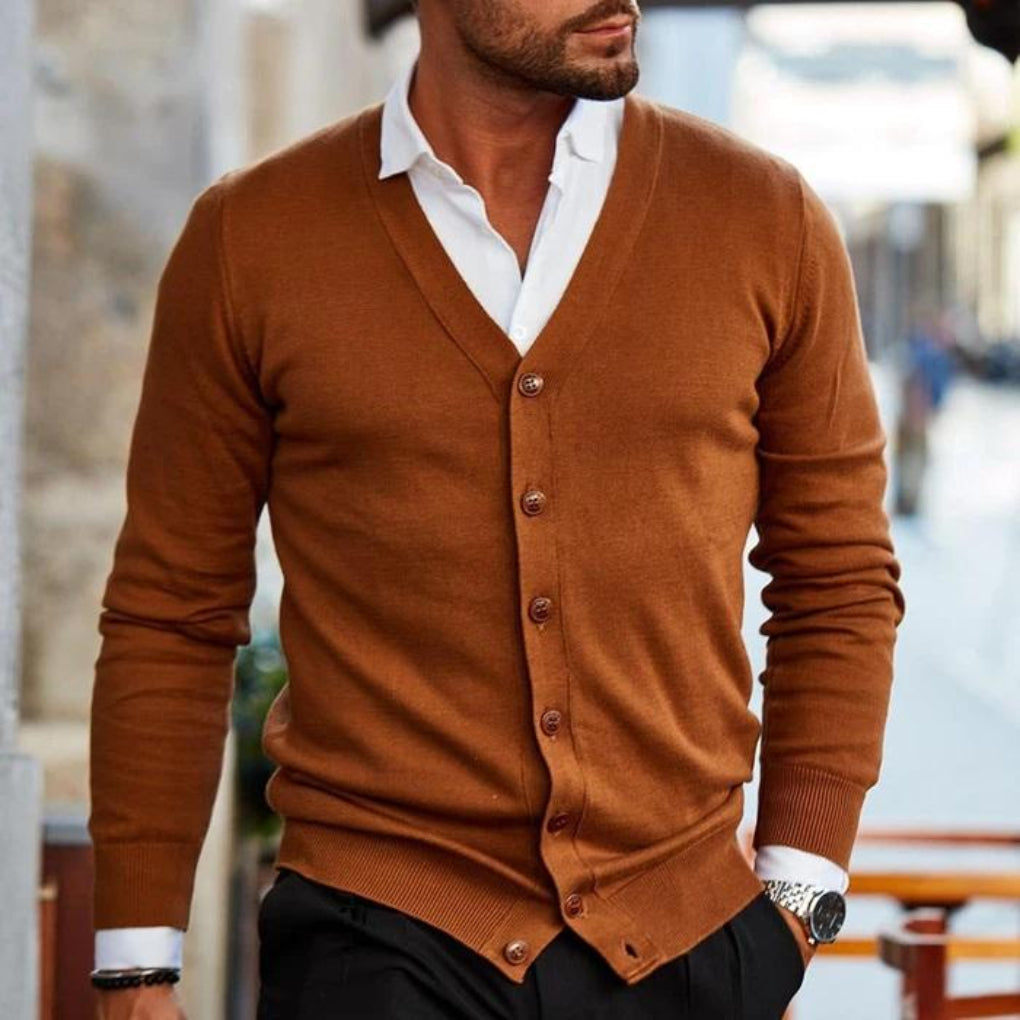 Cardigan in Cotone per Uomo in Stile Casual