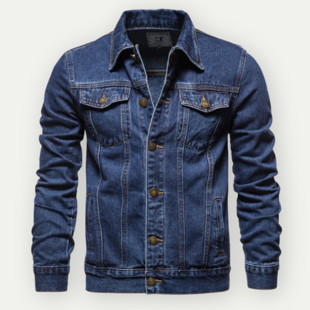 Giacca Trucker in Denim per Uomini