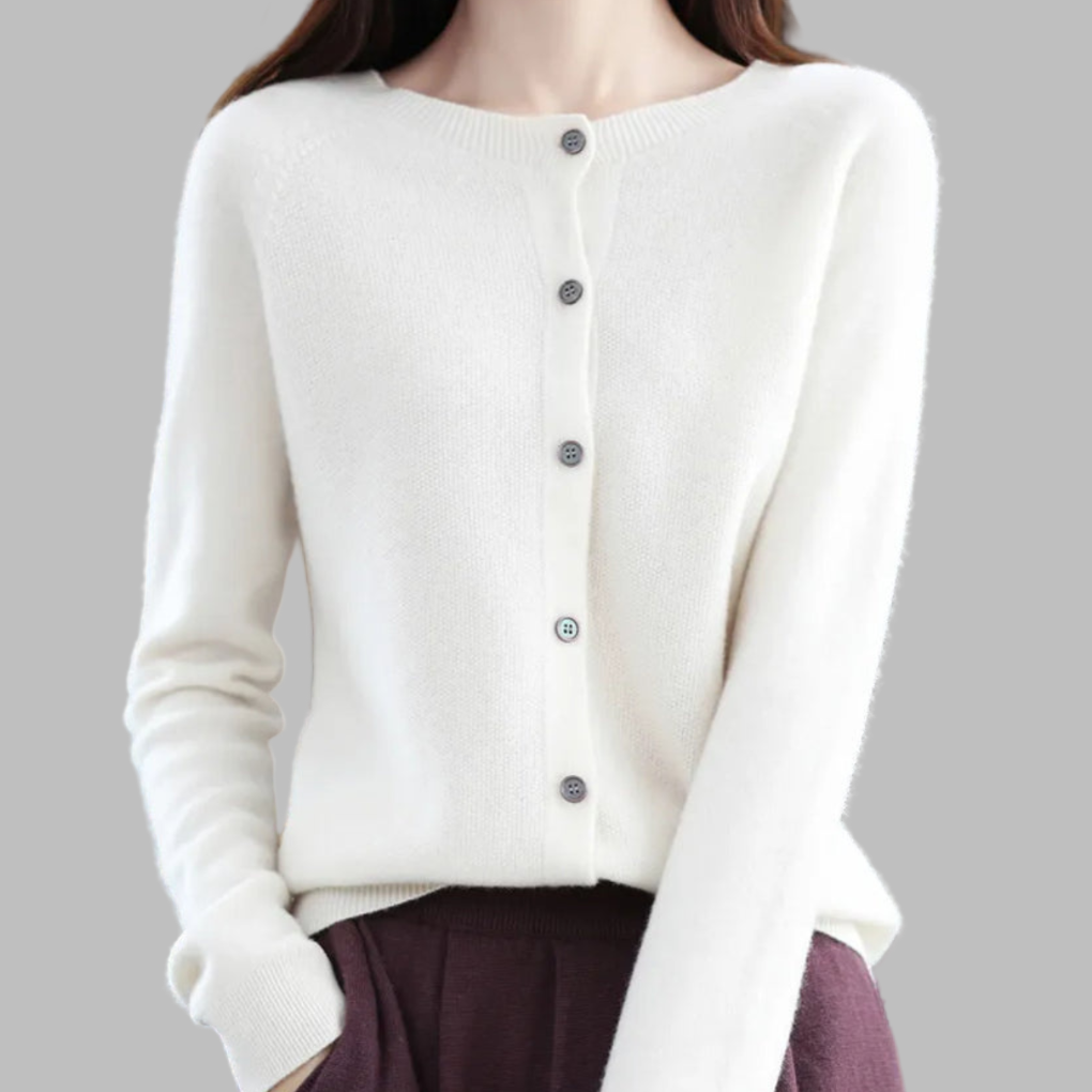Cardigan da donna con collo O