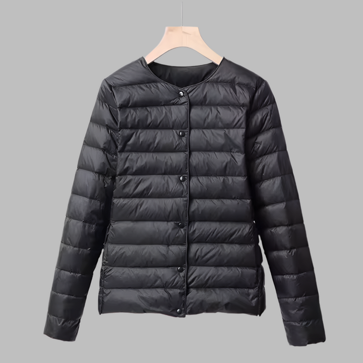 Puffer Senza Collo Primavera e Inverno per Donne