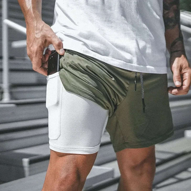 Pantaloncini sportivi da uomo 2 in 1 – Progettati per garantire prestazioni e comfort