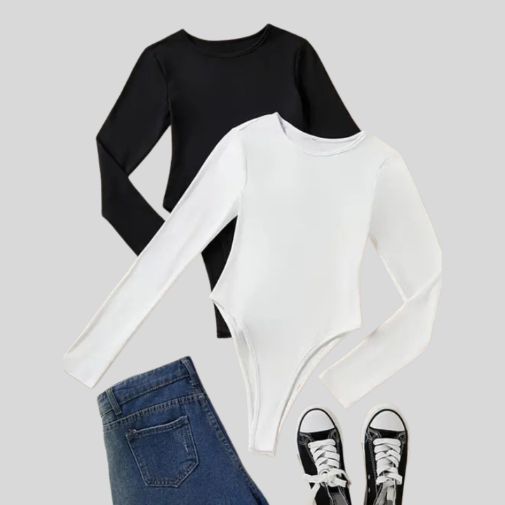 3-Pack Body Donna Maglia Lunga