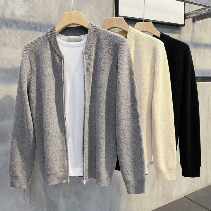 Cardigan da uomo in maglia, caldo ed elegante