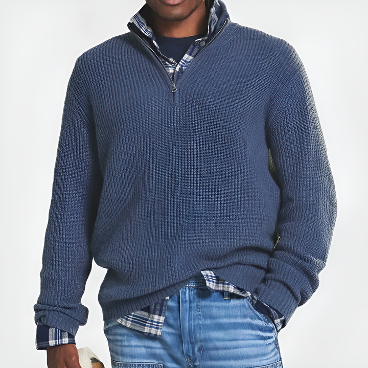Maglione Mezza Zip per Uomini