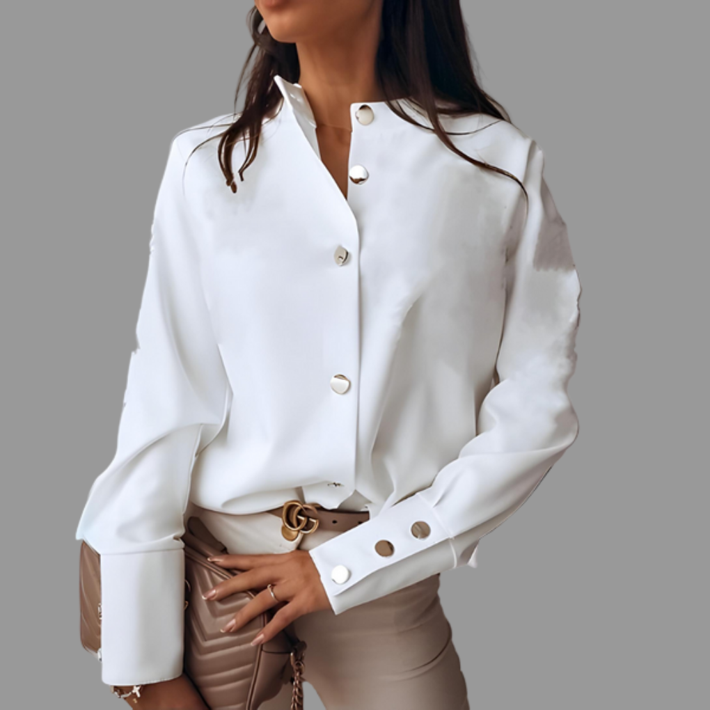 Ameliea – Camicia imbottita con bottoni da donna