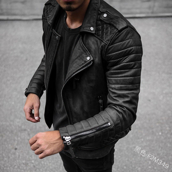 Douglas – Giacca da motociclista in pelle da uomo