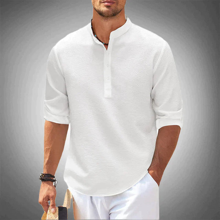 Maurice – Elegante camicia in lino per il gentiluomo moderno