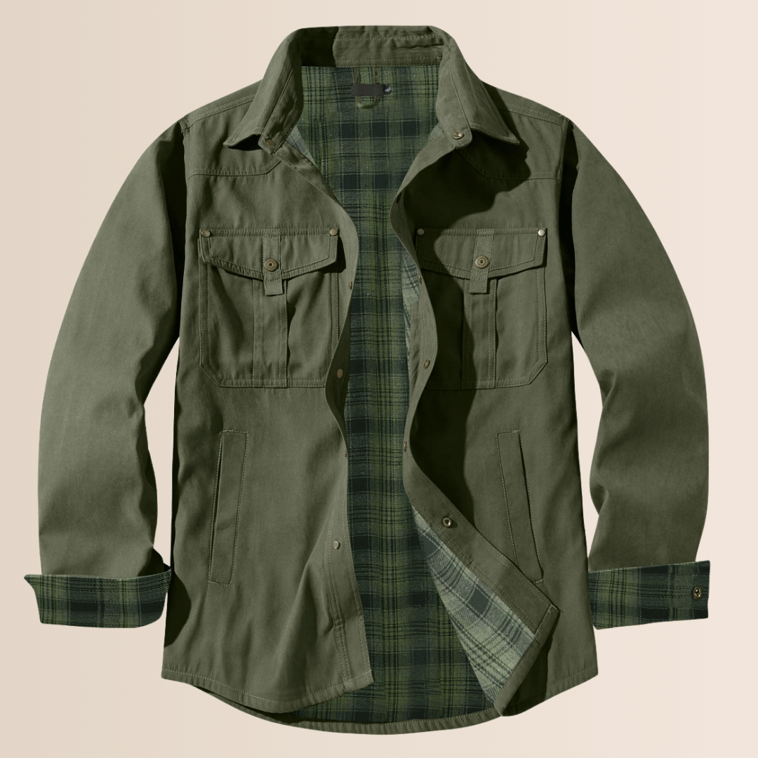 Giacca da uomo in flanella a quadri stile vintage