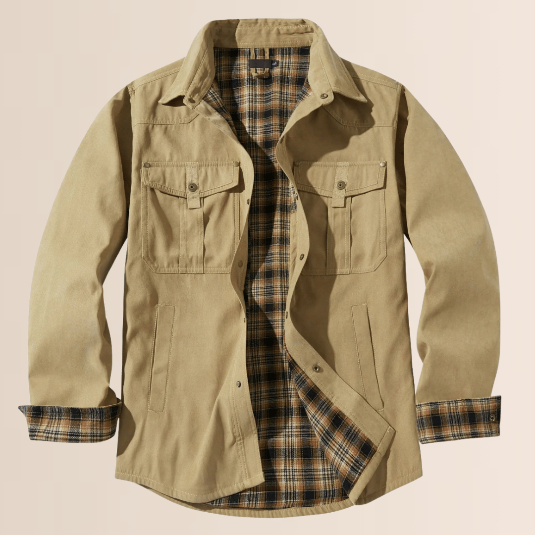 Giacca da uomo in flanella a quadri stile vintage