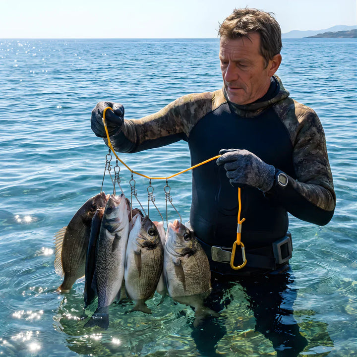 Blocco Pesce con Corda in Nylon