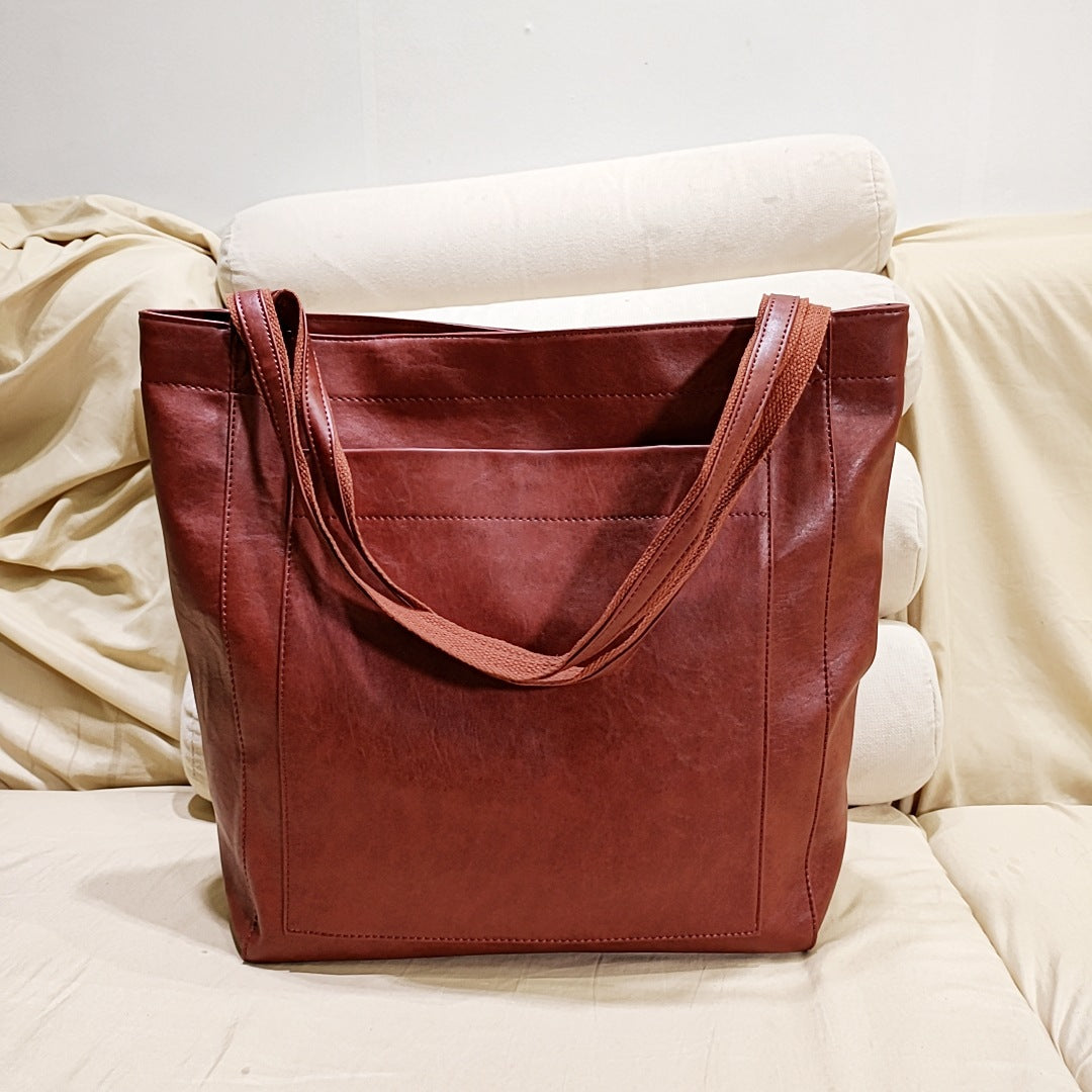 Borsa a mano in pelle morbida da donna