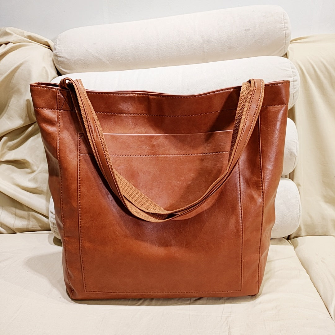 Borsa a mano in pelle morbida da donna