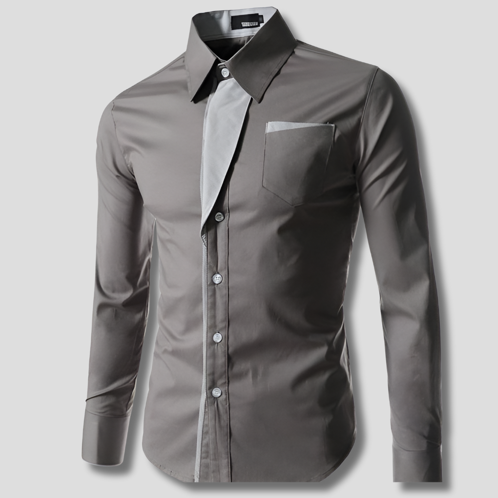 Camicia da uomo a maniche lunghe – Design in cotone classico