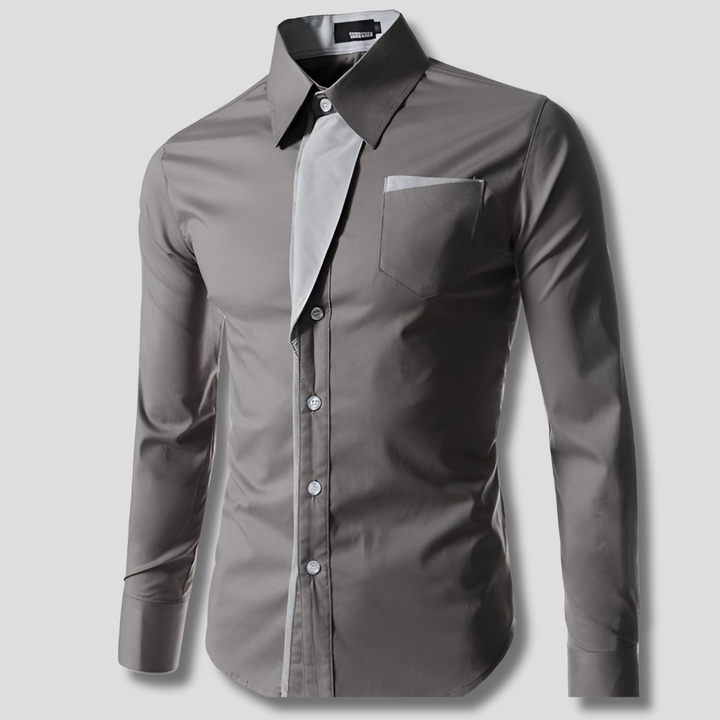 Camicia da uomo a maniche lunghe – Design in cotone classico