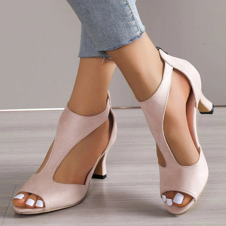 Sandali eleganti con tacco da donna