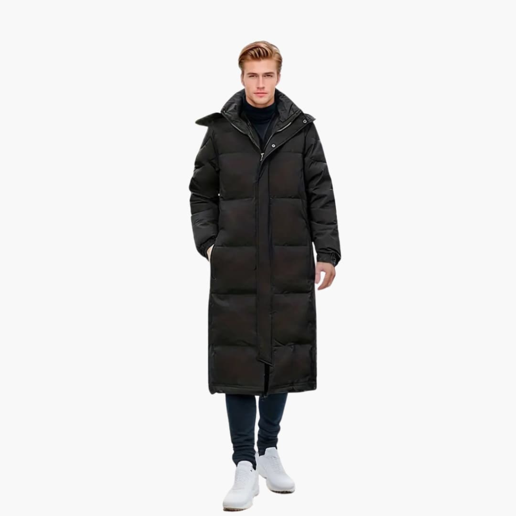 Giacca Padded Uomo Invernale con Zipper Completo