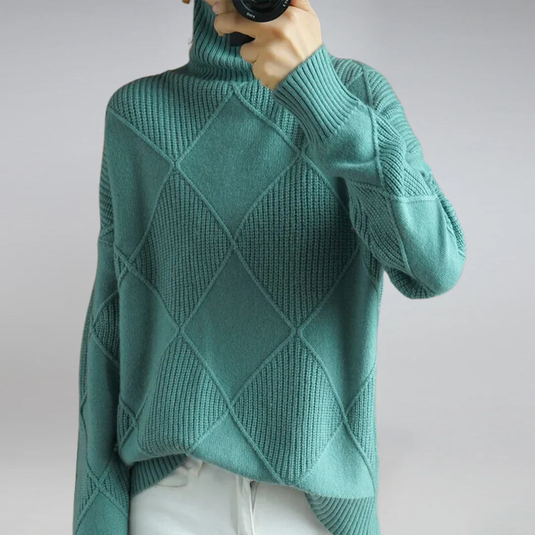 Maglione Collo Alto da Donna – Maglia Morbida con Fascino Classico
