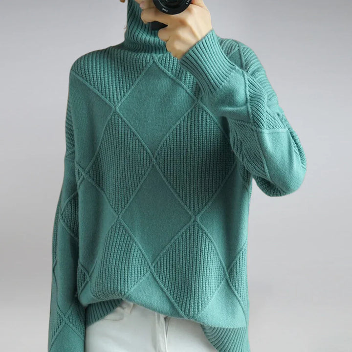 Maglione Collo Alto da Donna – Maglia Morbida con Fascino Classico
