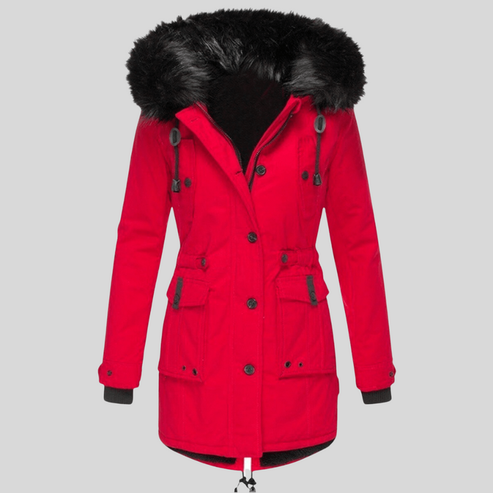 Cappotto Invernale da Donna con Cappuccio – Strato Funzionale con Tasche