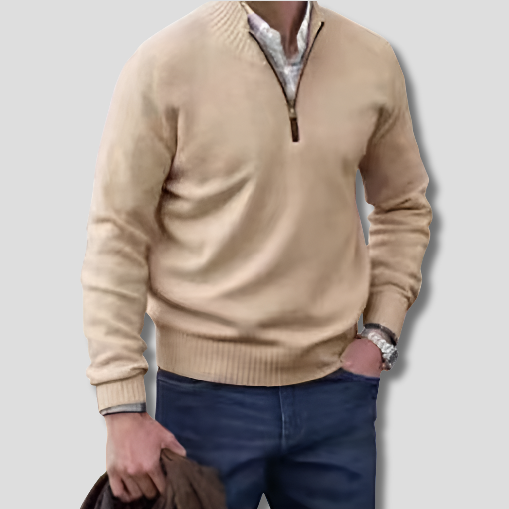 Maglione Mezza Zip da Uomo – Scelta Stilosa per Sovrapposizioni