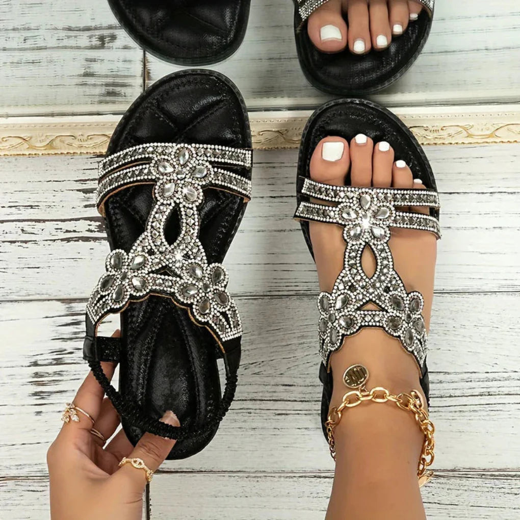 Sandali boho ergonomici con fibbie regolabili da donna