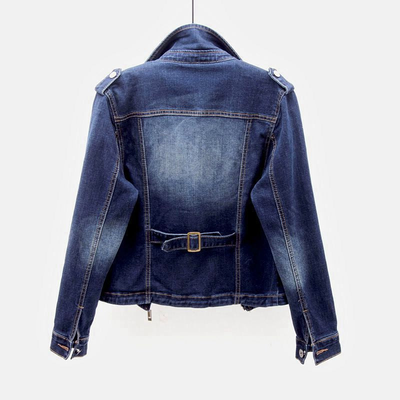 Giacca di jeans in cotone da donna
