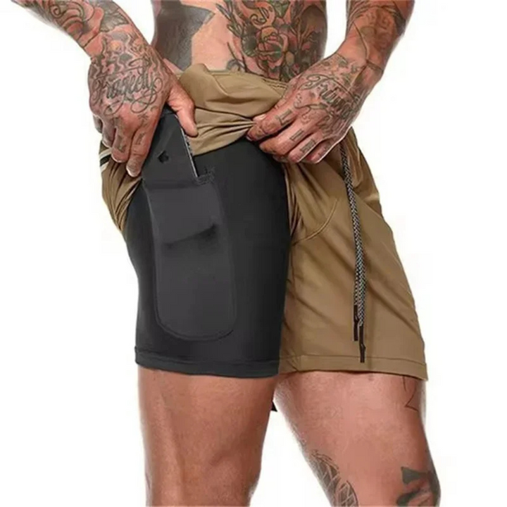 Pantaloncini sportivi da uomo 2 in 1 – Progettati per garantire prestazioni e comfort