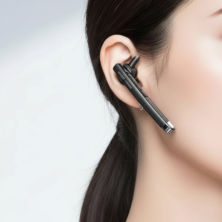 Cuffia Bluetooth BT5.3 ad un orecchio con cancellazione del rumore