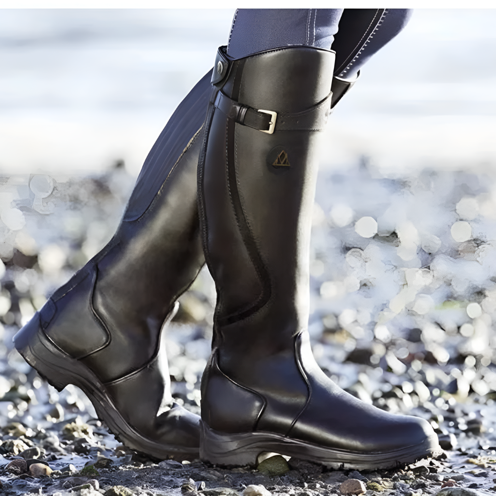 Stivali idrorepellenti con zip laterale da donna
