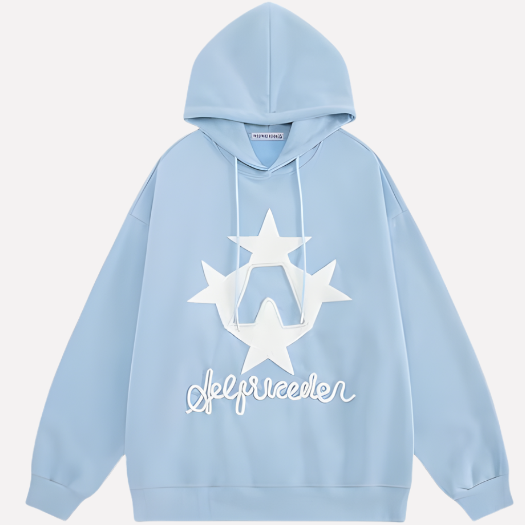 Felpa con cappuccio grafica oversize da donna