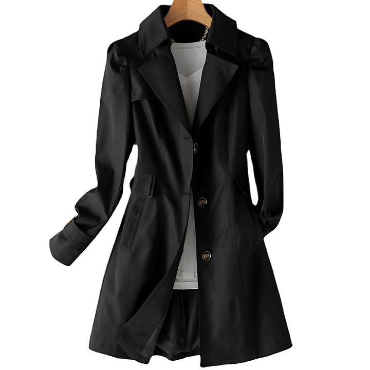 Luciba – Cappotto Trench per Donna per la Mezza Stagione