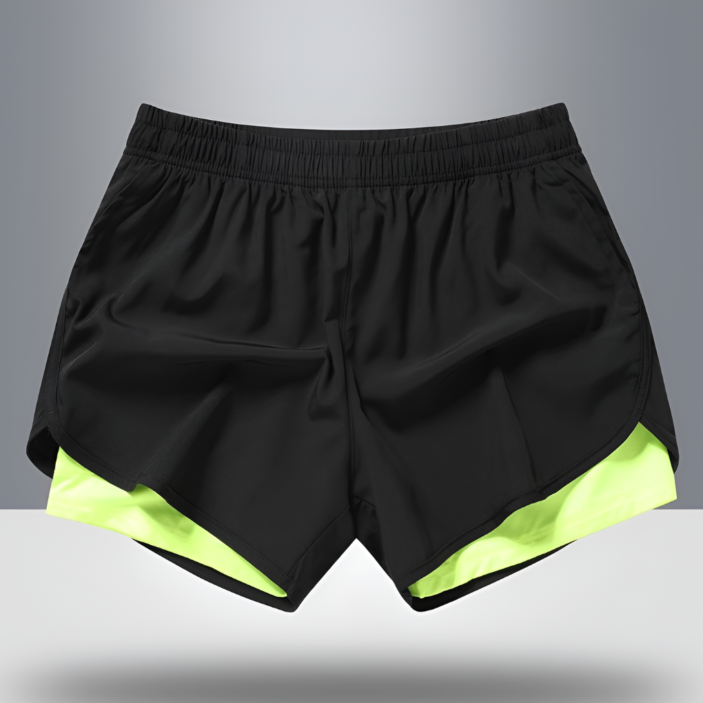 Shorts da corsa uomo quick-dry con zip