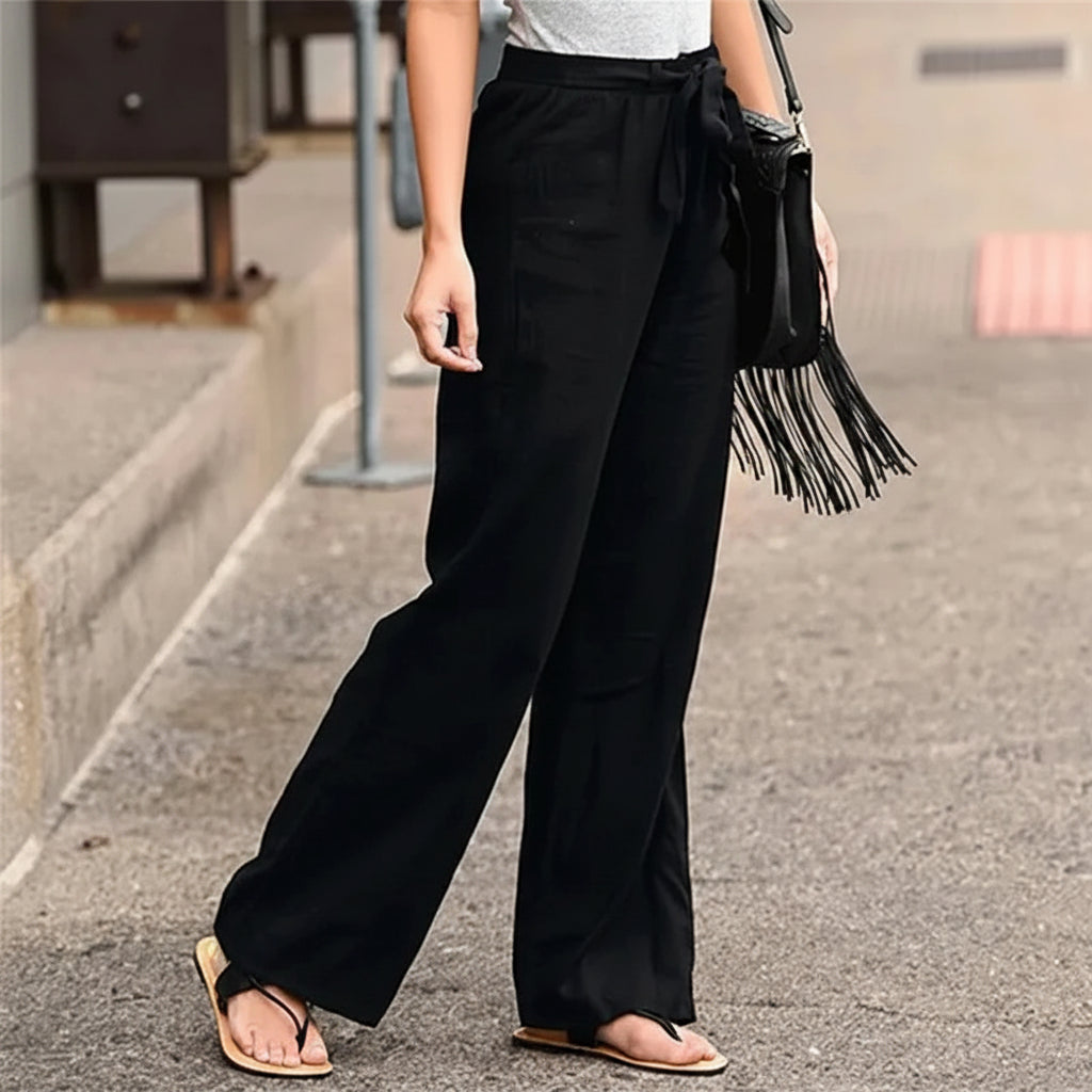 Pantaloni casual con gamba larga per donne