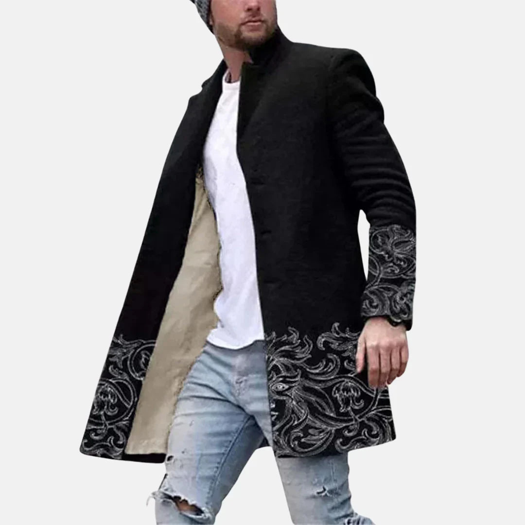 Cappotto con stampa street – Giacca da uomo casual e regolabile