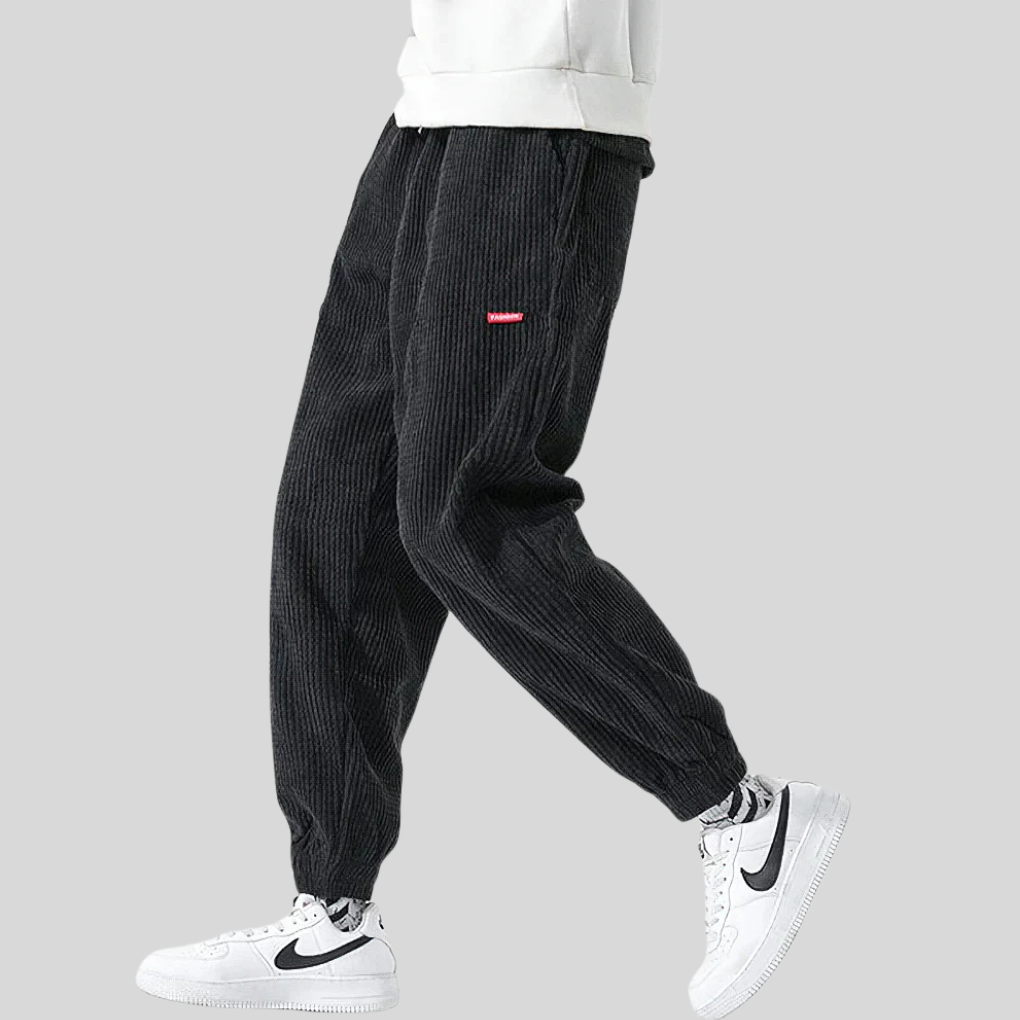 Pantaloni Jogging Larghe in Cordura da Uomo – Stile Quotidiano Rilassato