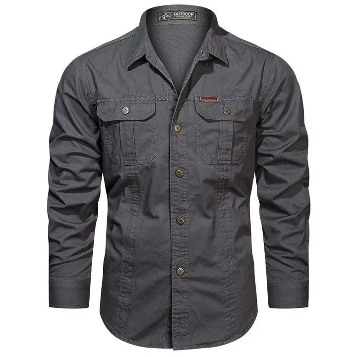 Camicia Uomo Utility Pocket Button-Up